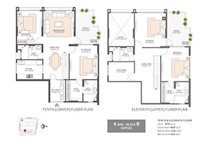 4 BHK luxury floor plan
